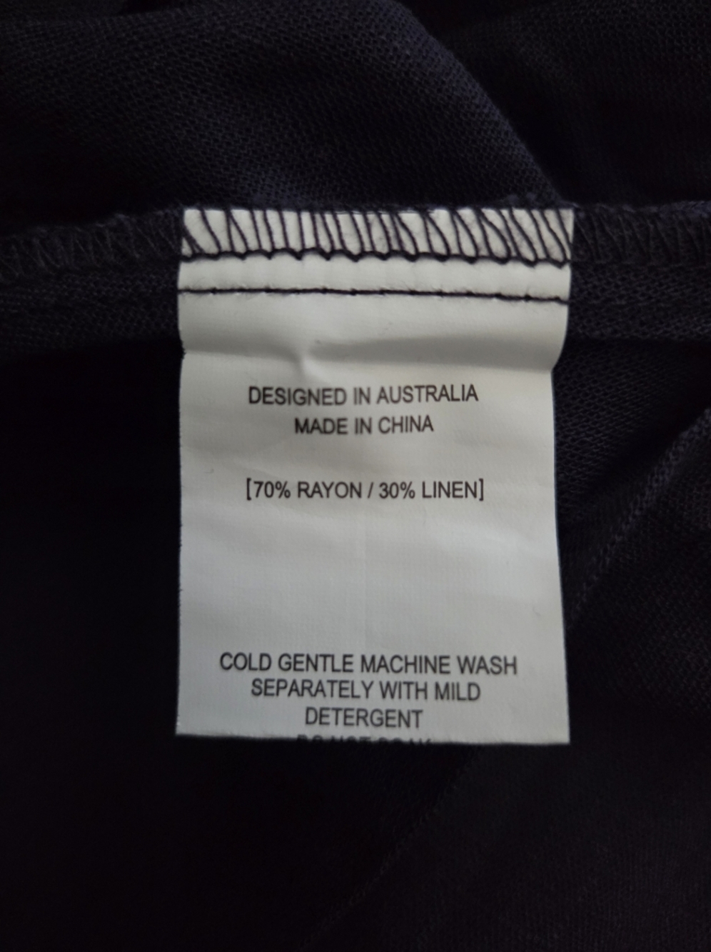 NWT - White Closet Linen Blend Navy Contrast Trim Halter Midi Dress - Size 14 - Picture 13 of 14
